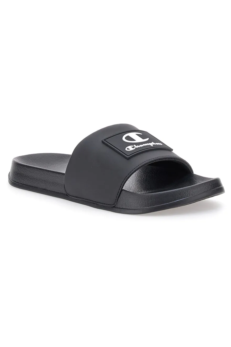 Ciabatte Nere Con Fascia Champion Arubo Box Slide