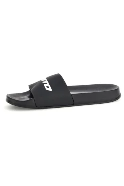 Ciabatte nere con fascia logo Lotto L97Y914