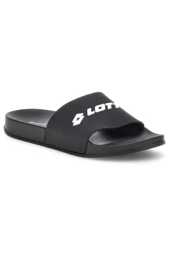 Ciabatte nere con fascia logo Lotto L97Y914
