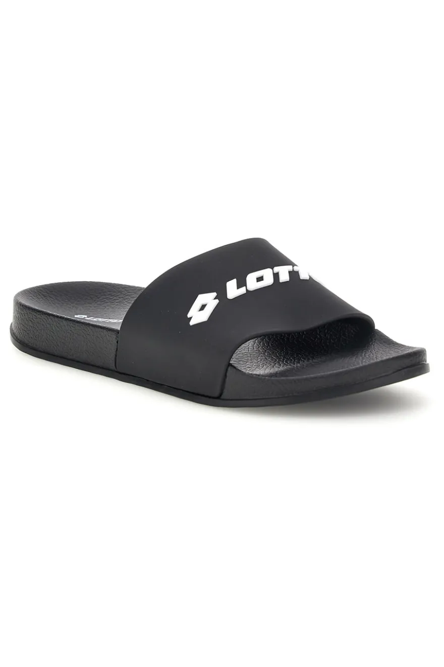 Ciabatte nere con fascia logo Lotto L97Y914