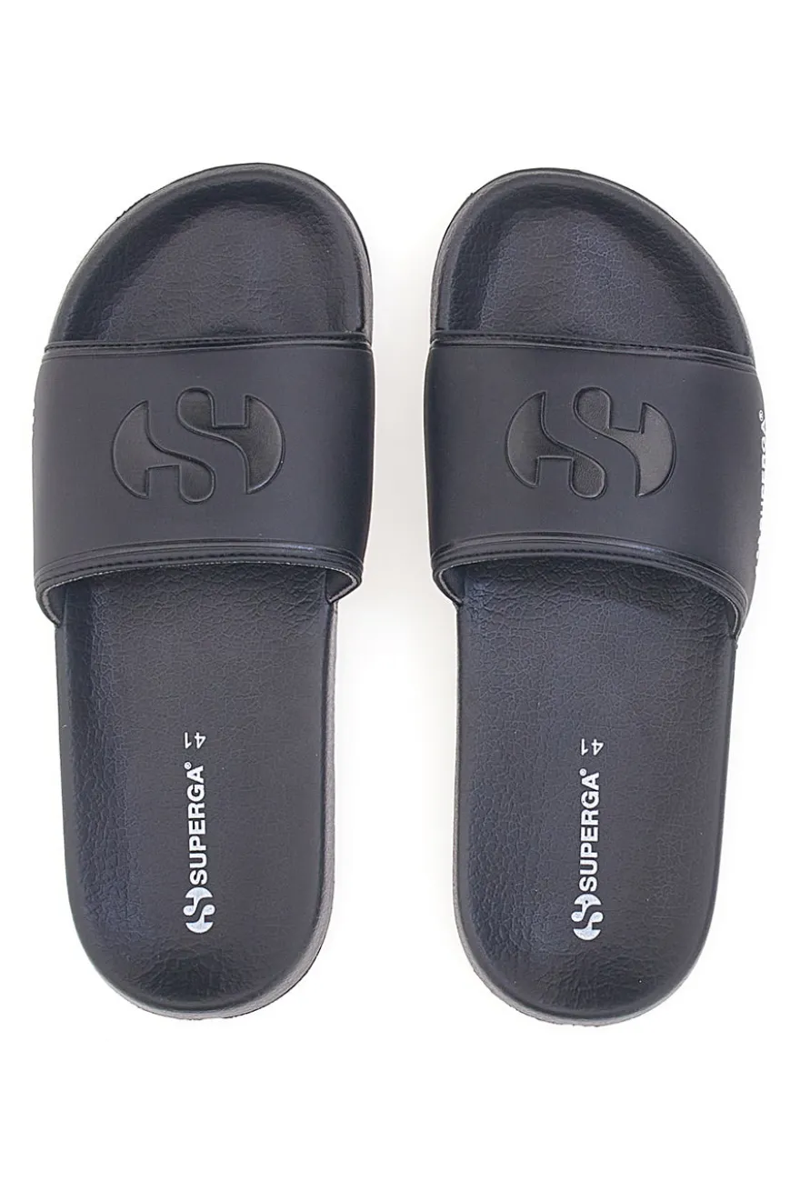 Ciabatte Nere Con Fascia Regolabile Superga 24753