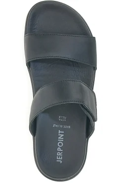 Ciabatte Nere con Fascia Regolabile Jerpoint 9106