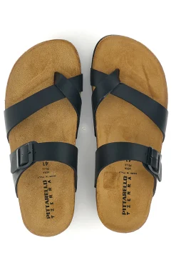 Ciabatte nere con fibbia Pittarello tierra 335A311SR