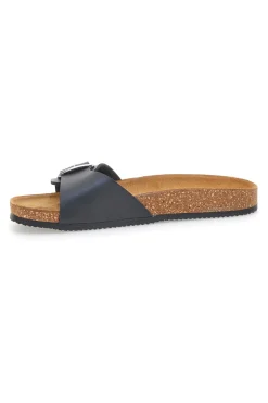 Ciabatte Nere con Fibbia Made in Italy PITTARELLO TIERRA 257A21030SR