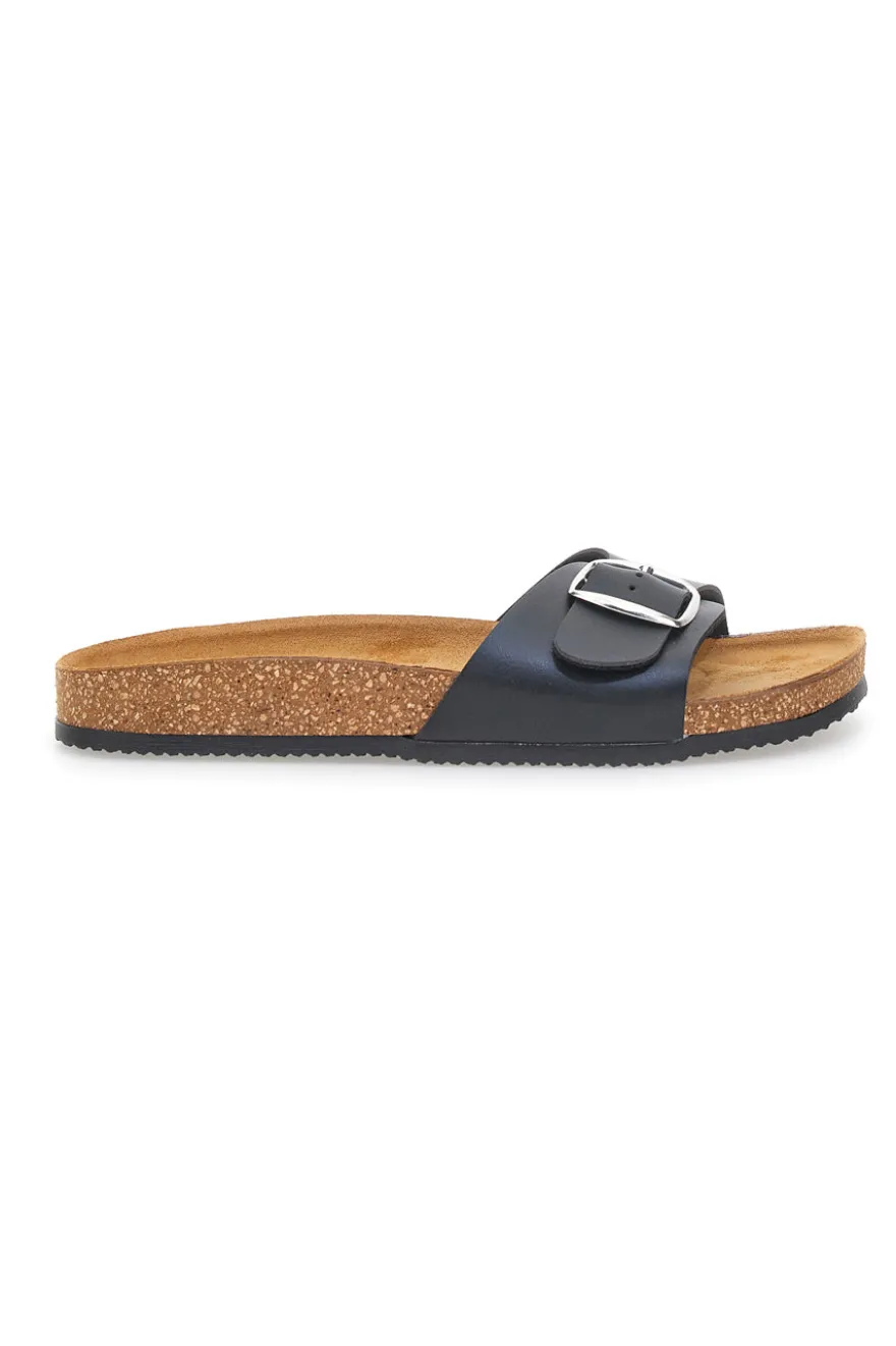 Ciabatte Nere con Fibbia Made in Italy PITTARELLO TIERRA 257A21030SR
