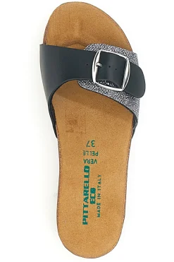 Ciabatte nere con fibbia regolabile PITTARELLO ECO 293A21030SR