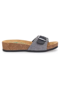 Ciabatte nere con fibbia regolabile PITTARELLO ECO 293A21030SR