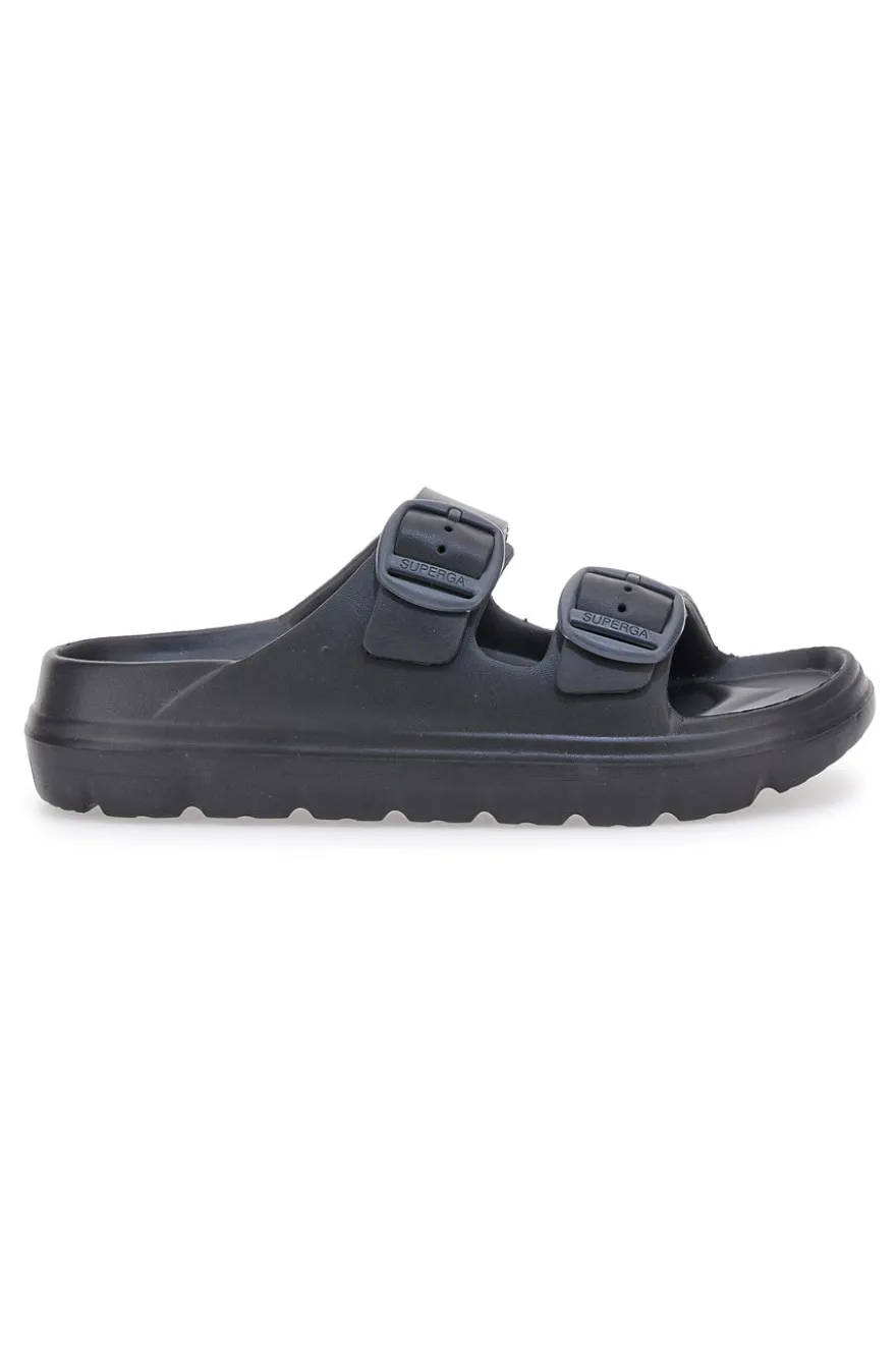 Ciabatte Nere Con Fibbie Superga 42127