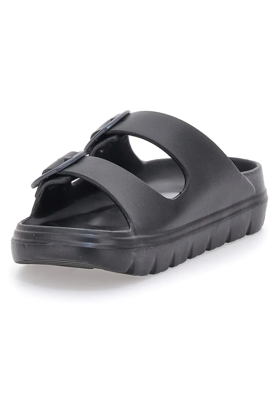 Ciabatte Nere Con Fibbie Superga 42127