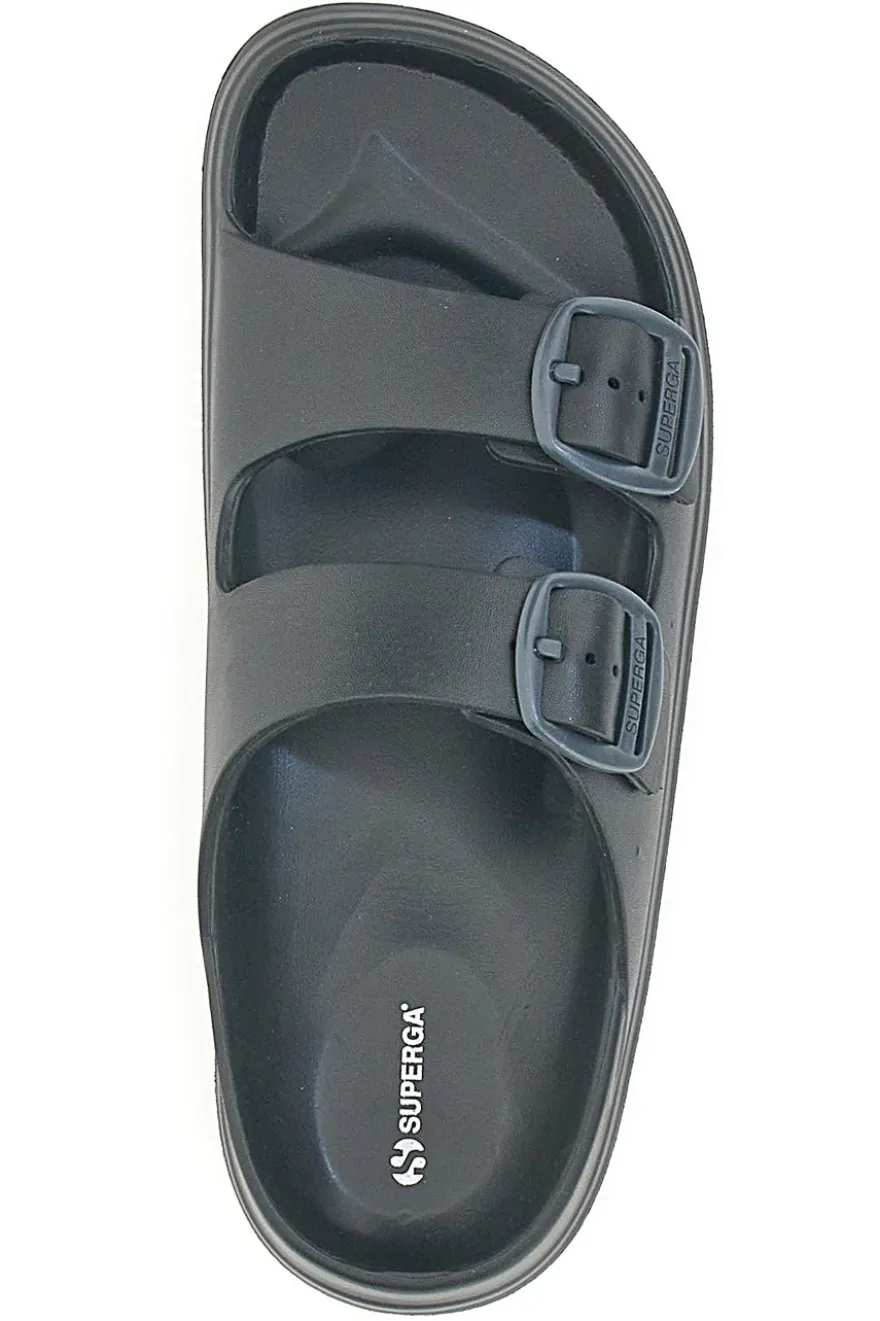 Ciabatte Nere Con Fibbie Superga 42127