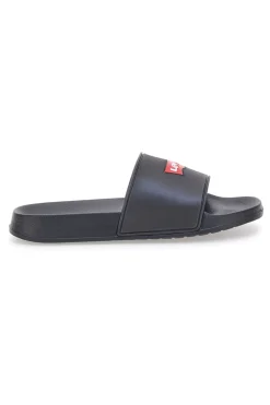Ciabatte Nere Con Logo a Contrasto LEVI'S POOL