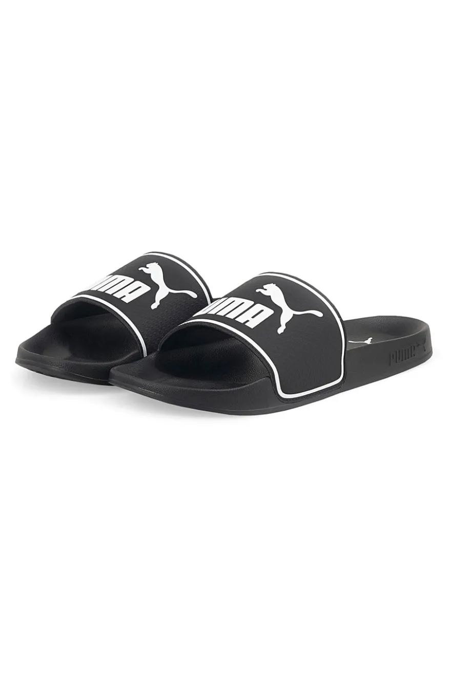 Ciabatte nere con logo bianco Puma Leadcat 2.0