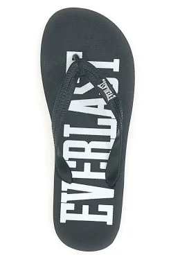 Ciabatte nere con logo bianco EVERLAST EV09