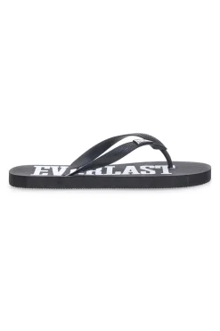 Ciabatte nere con logo bianco EVERLAST EV09