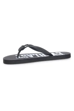 Ciabatte nere con logo bianco EVERLAST EV09