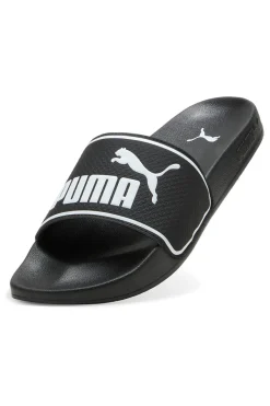 Ciabatte nere con logo bianco e fascia imbottita Puma Leadcat 2.0