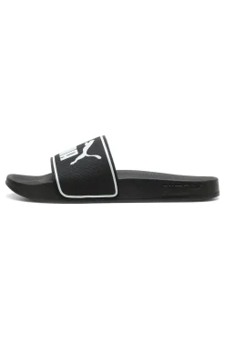 Ciabatte nere con logo bianco e fascia imbottita Puma Leadcat 2.0