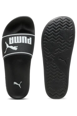 Ciabatte nere con logo bianco e fascia imbottita Puma Leadcat 2.0