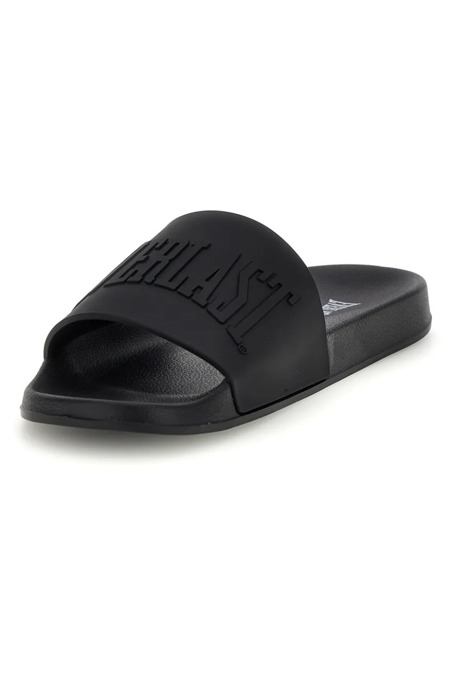 Ciabatte nere con logo Everlast EV068