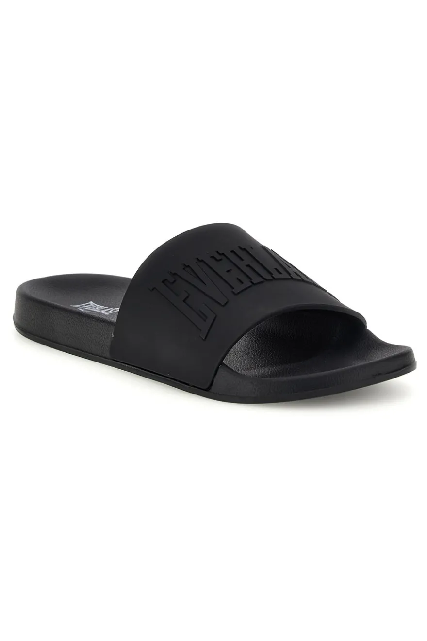 Ciabatte nere con logo Everlast EV068