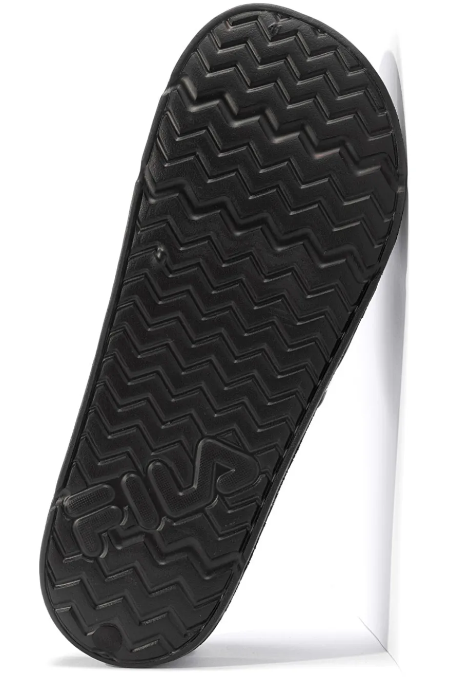 Ciabatte nere con logo maxi Fila FFT0028