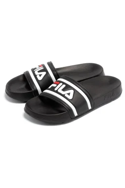 Ciabatte nere con logo maxi Fila FFT0028