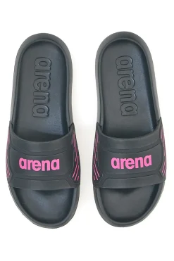Ciabatte nere con logo rosa Arena 10563300
