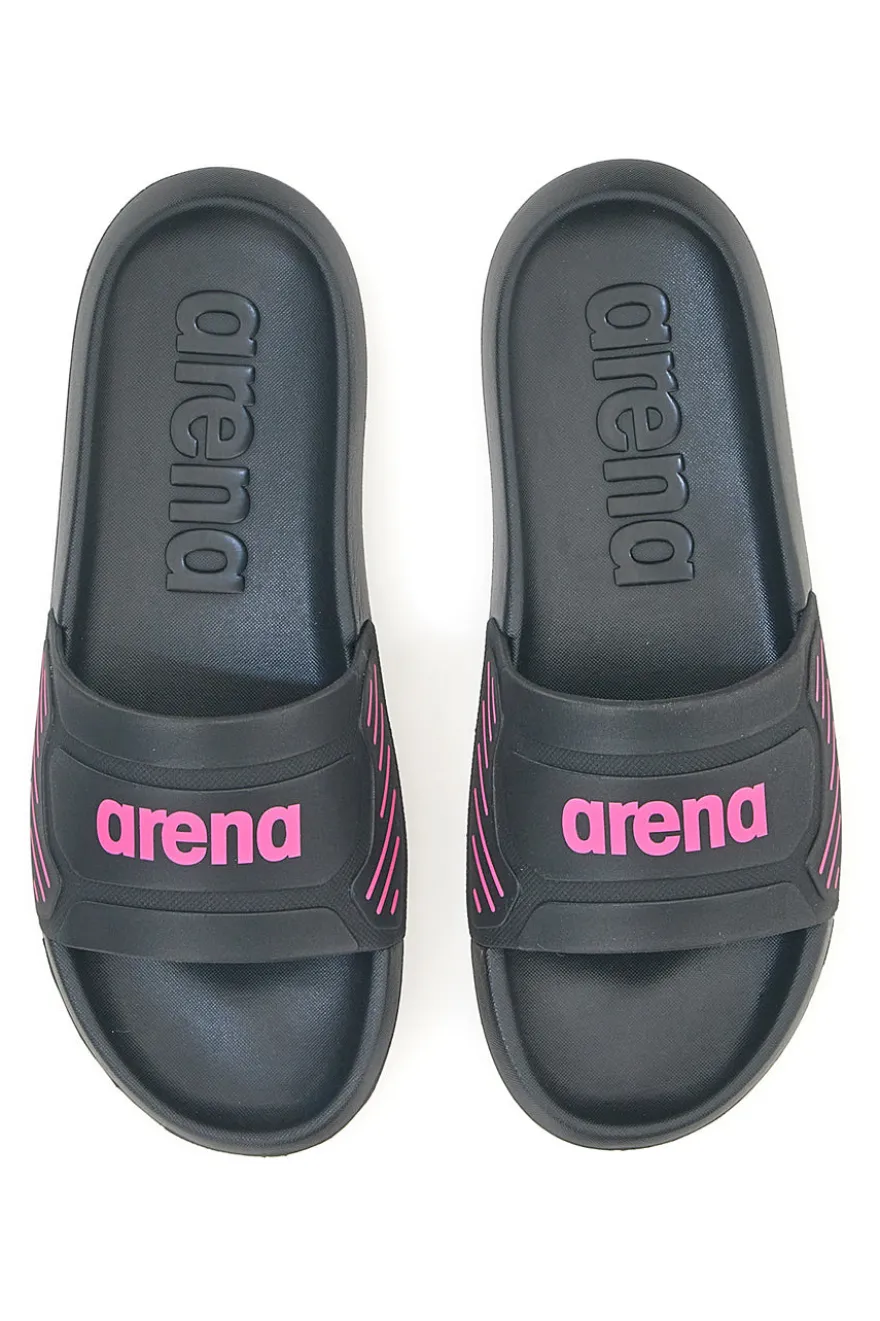 Ciabatte nere con logo rosa Arena 10563300
