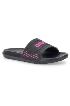 Ciabatte nere con logo rosa Arena 10563300