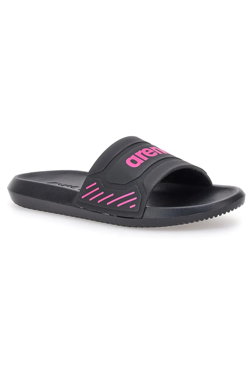 Ciabatte nere con logo rosa Arena 10563300
