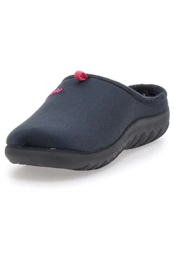 Ciabatte nere con logo rosa e sottopiede imbottito Inblu 37 ET