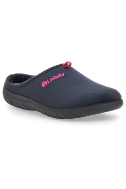 Ciabatte nere con logo rosa e sottopiede imbottito Inblu 37 ET