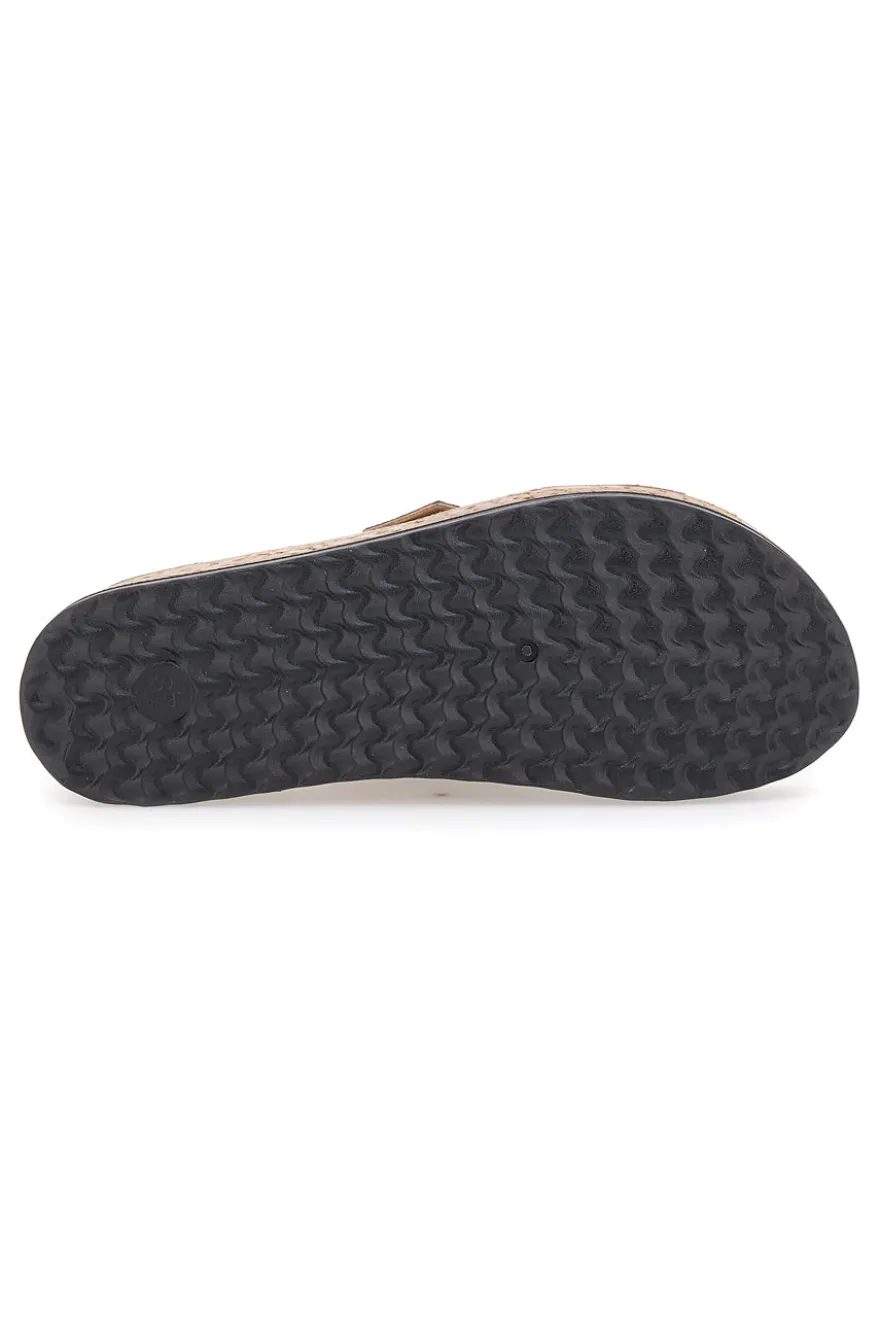 Ciabatte Nere con Platform e Fibbia Inblu 39 PK