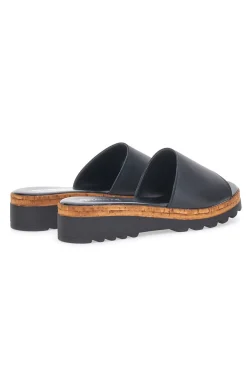 Ciabatte Nere con Platform Effetto Sughero Made in Italy PITTARELLO 244870811