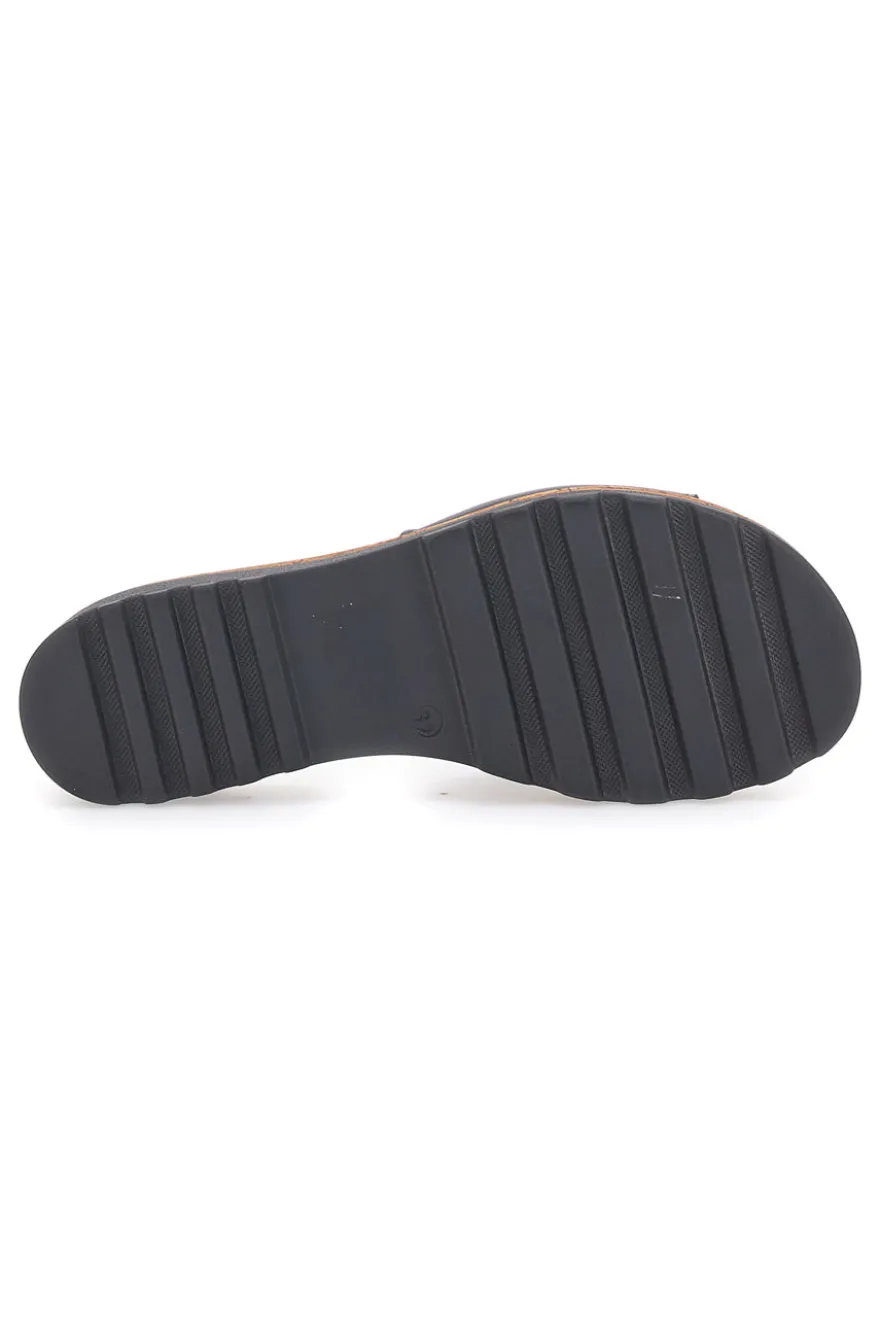 Ciabatte Nere con Platform Effetto Sughero Made in Italy PITTARELLO 244870811
