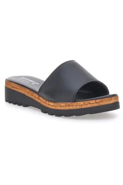 Ciabatte Nere con Platform Effetto Sughero Made in Italy PITTARELLO 244870811