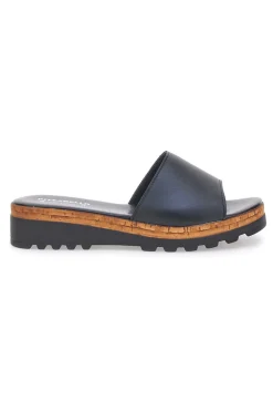 Ciabatte Nere con Platform Effetto Sughero Made in Italy PITTARELLO 244870811
