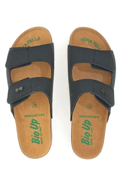 Ciabatte Nere con Soletta in Vera Pelle Bio Up 1913