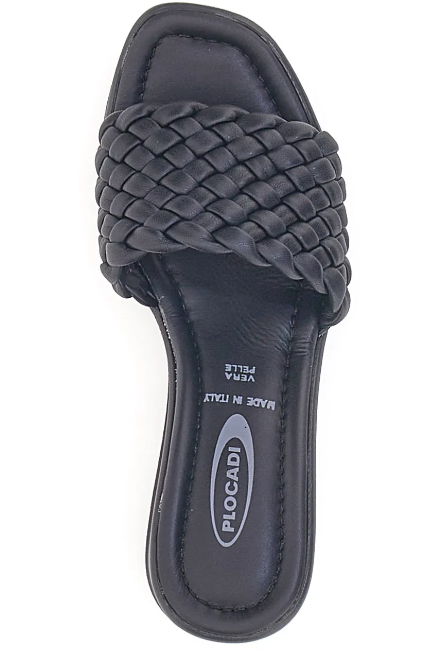 Ciabatte Nere Con Zeppa Plocadi 18009