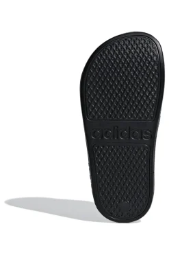 Ciabatte nere e bianche con strisce Adidas Adilette Aqua K