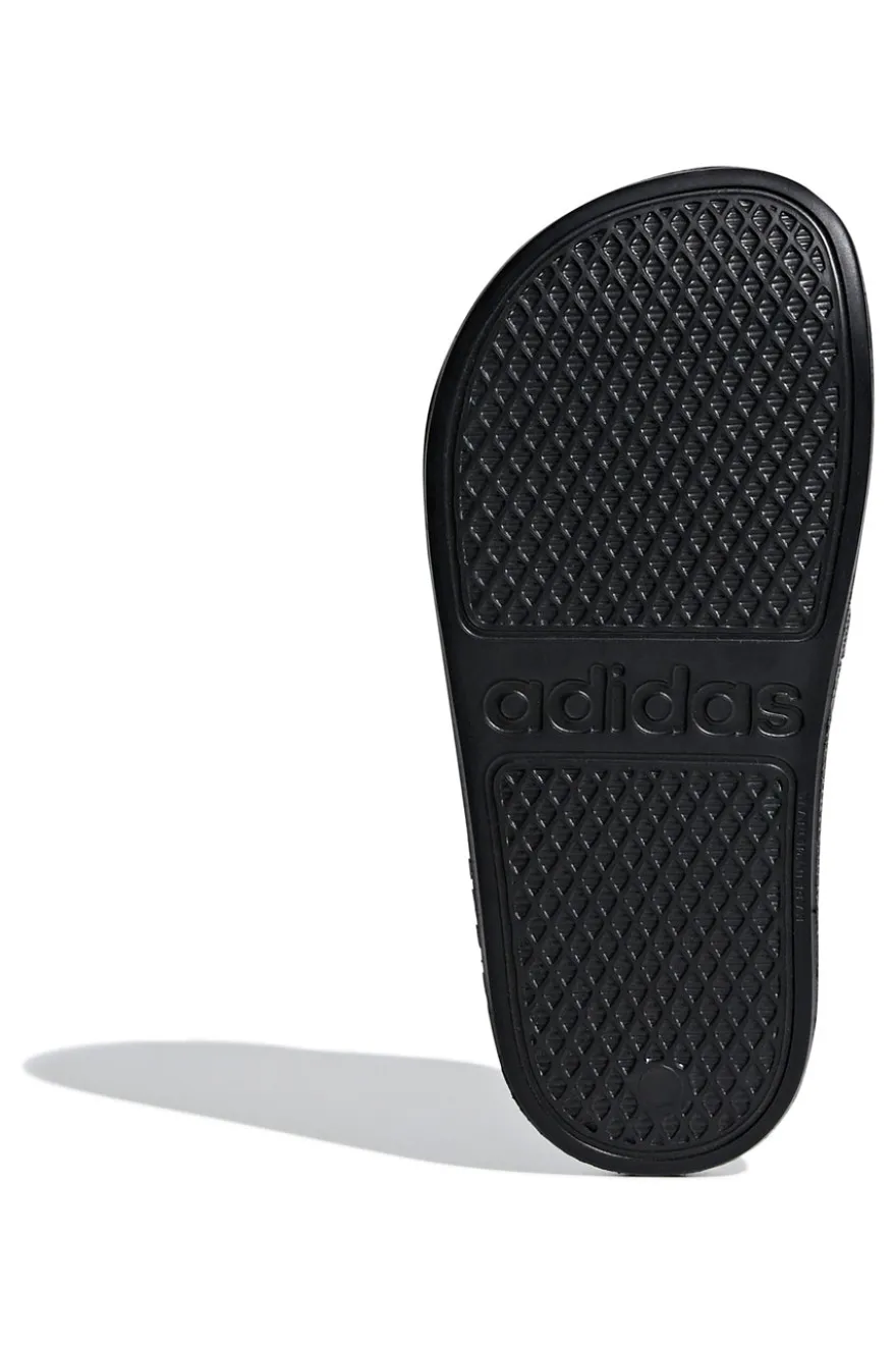 Ciabatte nere e bianche con strisce Adidas Adilette Aqua K
