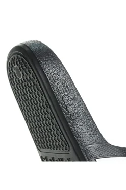 Ciabatte nere e bianche con strisce Adidas Adilette Aqua K