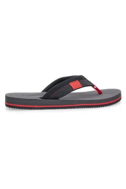 Ciabatte Nere e Rosse Infradito Lotto Skiatos Flip