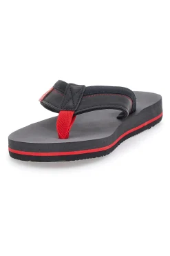 Ciabatte Nere e Rosse Infradito Lotto Skiatos Flip
