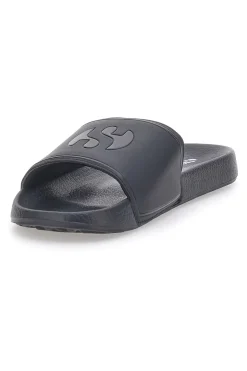 Ciabatte Nere Fascia Singola Logo Superga 24S753