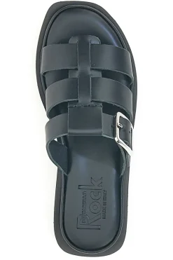 Ciabatte Nere In Pelle Made in Italy Pittarello Rock 5827