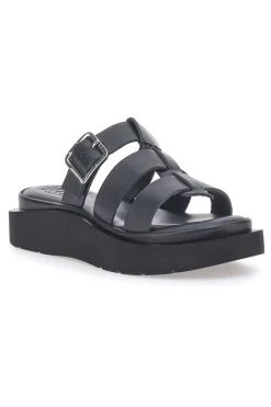 Ciabatte Nere In Pelle Made in Italy Pittarello Rock 5827