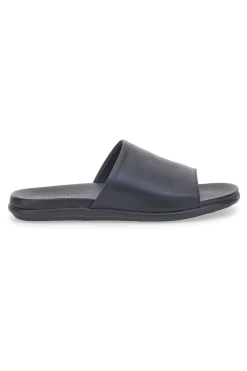 Ciabatte Nere in Pelle Made in Italy JERPOINT 8113