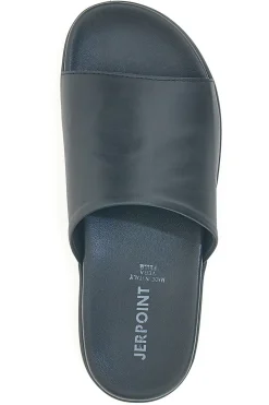 Ciabatte Nere in Pelle Made in Italy JERPOINT 8113