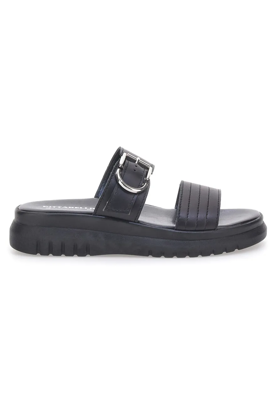 Ciabatte nere in vera pelle Made in Italy Pittarello Love 36091926